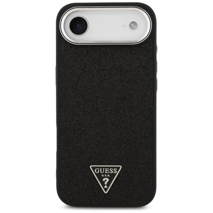 Etui MagSafe dla Apple iPhone 17 Air, Guess, Glitter Triangle Logo, Czarne
