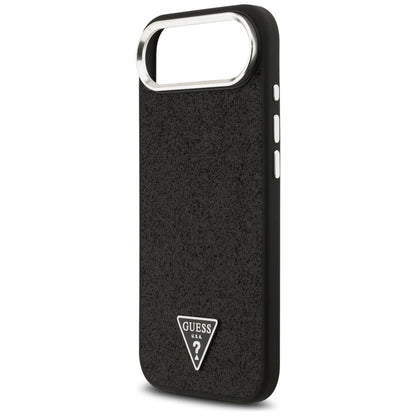 Etui MagSafe dla Apple iPhone 17 Air, Guess, Glitter Triangle Logo, Czarne