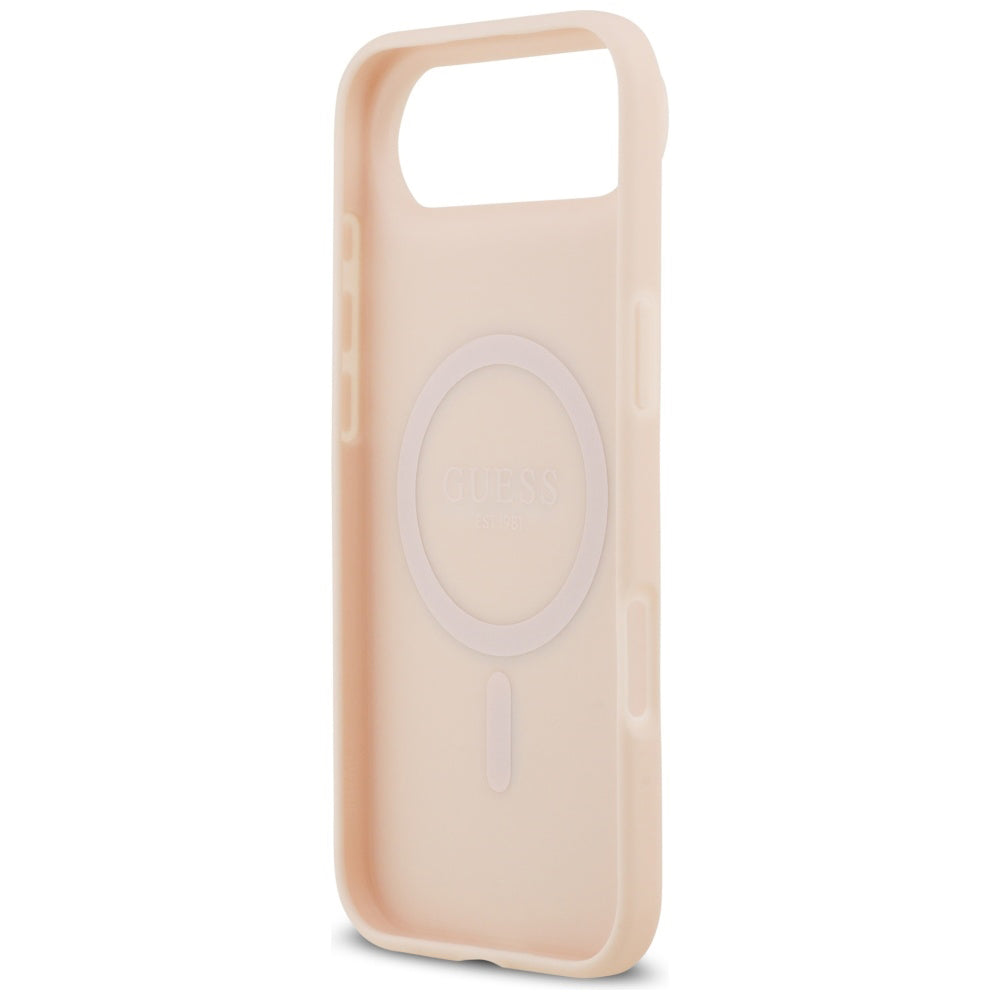 Etui MagSafe dla Apple iPhone 17 Air, Guess, Grained Flowers, Różowy