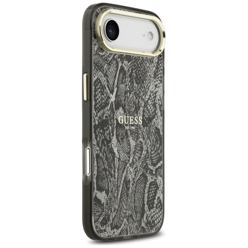 Etui MagSafe dla Apple iPhone 17 Air, Guess, Python Pattern, Czarne