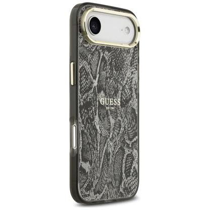 Etui MagSafe dla Apple iPhone 17 Air, Guess, Python Pattern, Czarne
