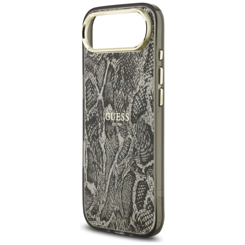 Etui MagSafe dla Apple iPhone 17 Air, Guess, Python Pattern, Czarne
