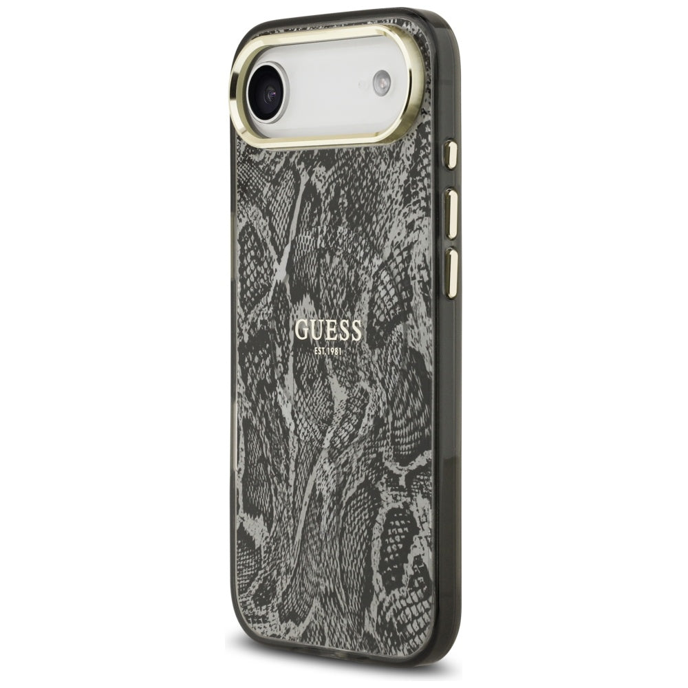 Etui MagSafe dla Apple iPhone 17 Air, Guess, Python Pattern, Czarne