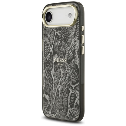 Etui MagSafe dla Apple iPhone 17 Air, Guess, Python Pattern, Czarne