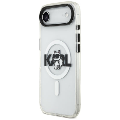 Etui MagSafe dla Apple iPhone 17 Air, Karl Lagerfeld, IML Sketch Logo Choupette, Przezroczyste