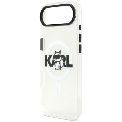 Etui MagSafe dla Apple iPhone 17 Air, Karl Lagerfeld, IML Sketch Logo Choupette, Przezroczyste