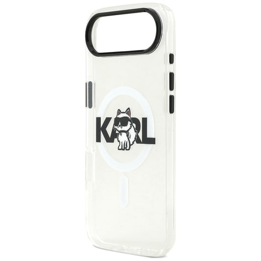 Etui MagSafe dla Apple iPhone 17 Air, Karl Lagerfeld, IML Sketch Logo Choupette, Przezroczyste