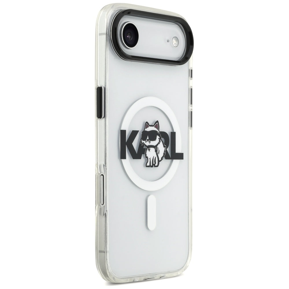 Etui MagSafe dla Apple iPhone 17 Air, Karl Lagerfeld, IML Sketch Logo Choupette, Przezroczyste