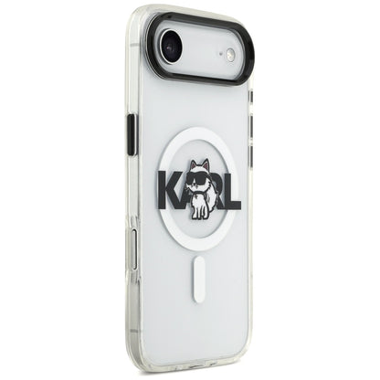 Etui MagSafe dla Apple iPhone 17 Air, Karl Lagerfeld, IML Sketch Logo Choupette, Przezroczyste