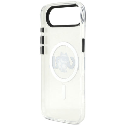 Etui MagSafe dla Apple iPhone 17 Air, Karl Lagerfeld, IML Sketch Logo Choupette, Przezroczyste