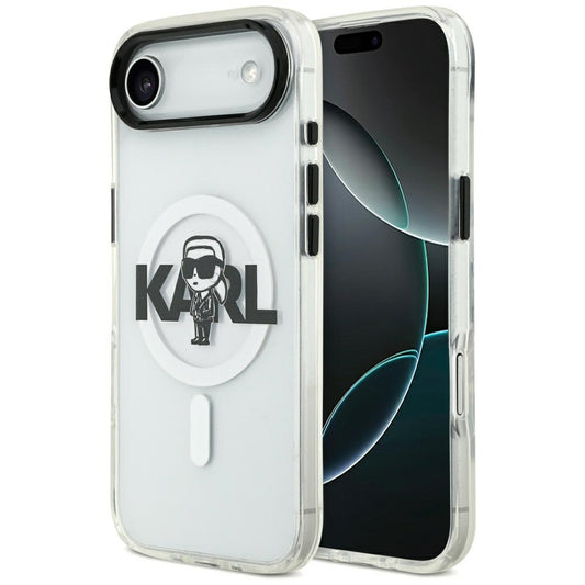Etui MagSafe dla Apple iPhone 17 Air, Karl Lagerfeld, IML Sketch Logo Karl, Przezroczyste