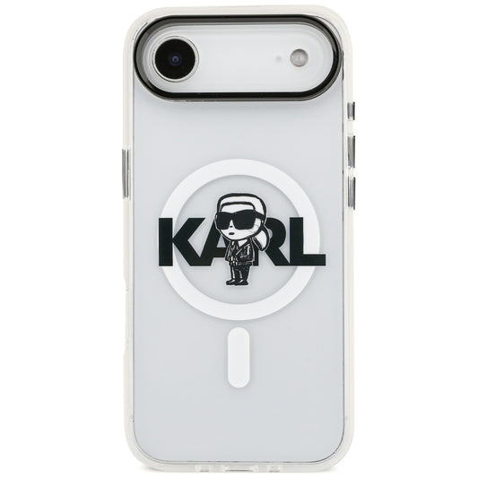 Etui MagSafe dla Apple iPhone 17 Air, Karl Lagerfeld, IML Sketch Logo Karl, Przezroczyste