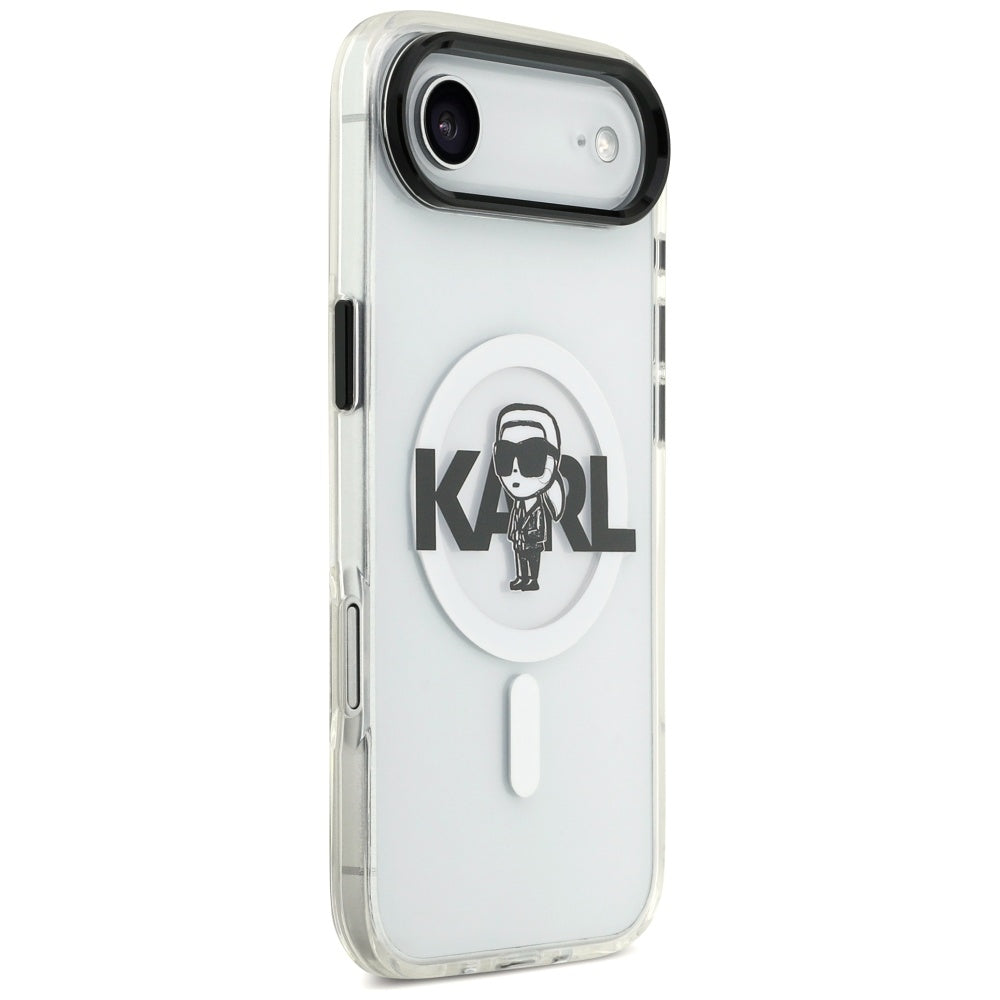 Etui MagSafe dla Apple iPhone 17 Air, Karl Lagerfeld, IML Sketch Logo Karl, Przezroczyste
