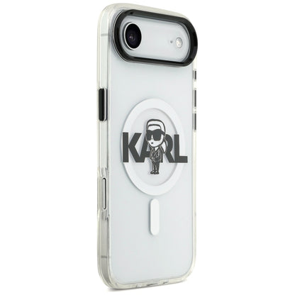Etui MagSafe dla Apple iPhone 17 Air, Karl Lagerfeld, IML Sketch Logo Karl, Przezroczyste