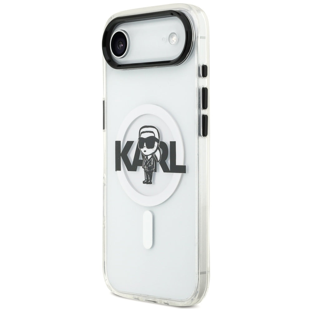 Etui MagSafe dla Apple iPhone 17 Air, Karl Lagerfeld, IML Sketch Logo Karl, Przezroczyste