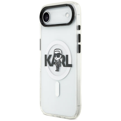 Etui MagSafe dla Apple iPhone 17 Air, Karl Lagerfeld, IML Sketch Logo Karl, Przezroczyste