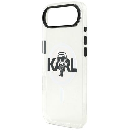 Etui MagSafe dla Apple iPhone 17 Air, Karl Lagerfeld, IML Sketch Logo Karl, Przezroczyste