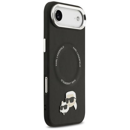 MagSafe Case for Apple iPhone 17 Air, Karl Lagerfeld, Karl & Choupette Pins, Black