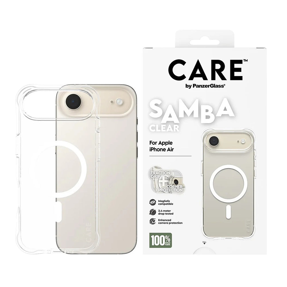 Etui MagSafe dla Apple iPhone 17 Air, PanzerGlass, Modne, Przezroczyste Białe
