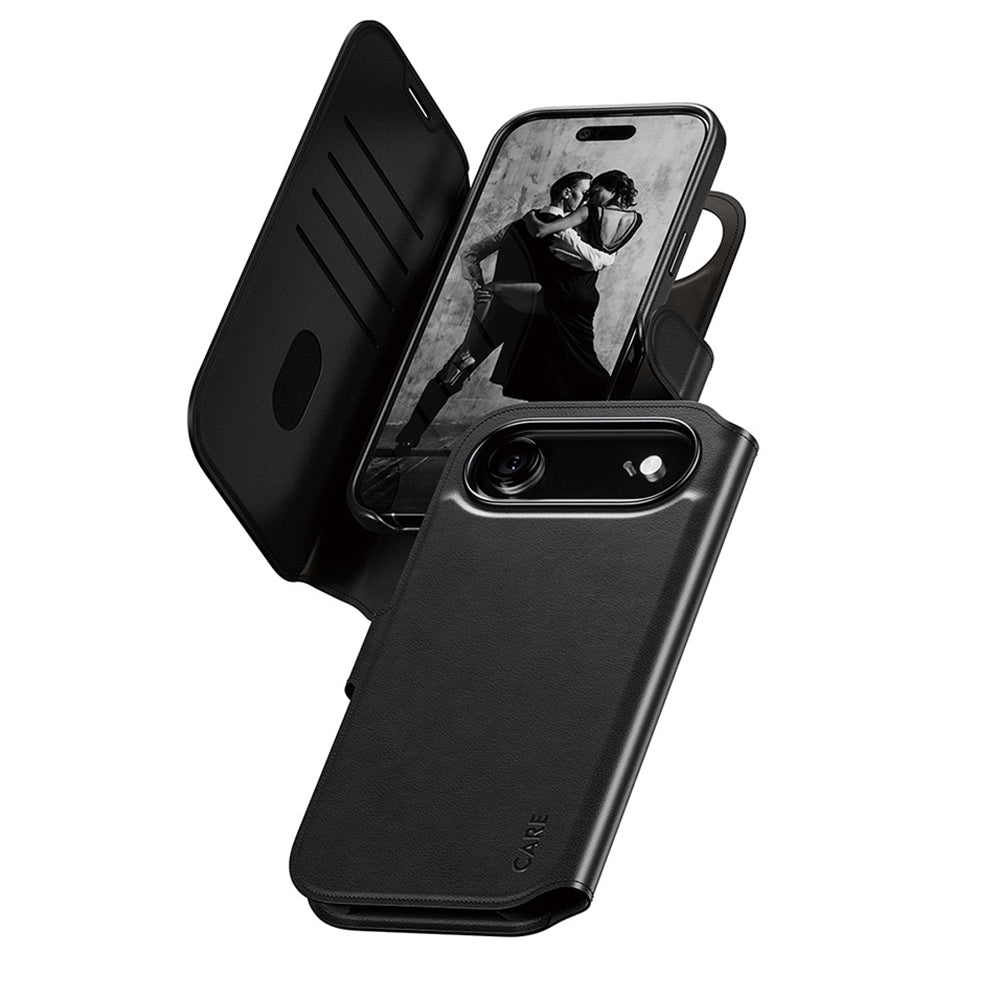 Etui MagSafe dla Apple iPhone 17 Air, PanzerGlass, Care Feature Tango Two-in-One, Czarne