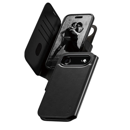Etui MagSafe dla Apple iPhone 17 Air, PanzerGlass, Care Feature Tango Two-in-One, Czarne