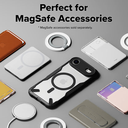 Etui MagSafe dla Apple iPhone 17 Air, Ringke, Fusion X, Czarne