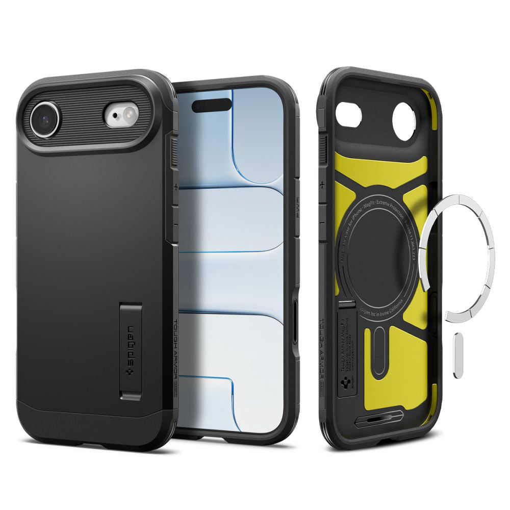 Etui MagSafe dla Apple iPhone 17 Air, Spigen, Tough Armor T, Czarne