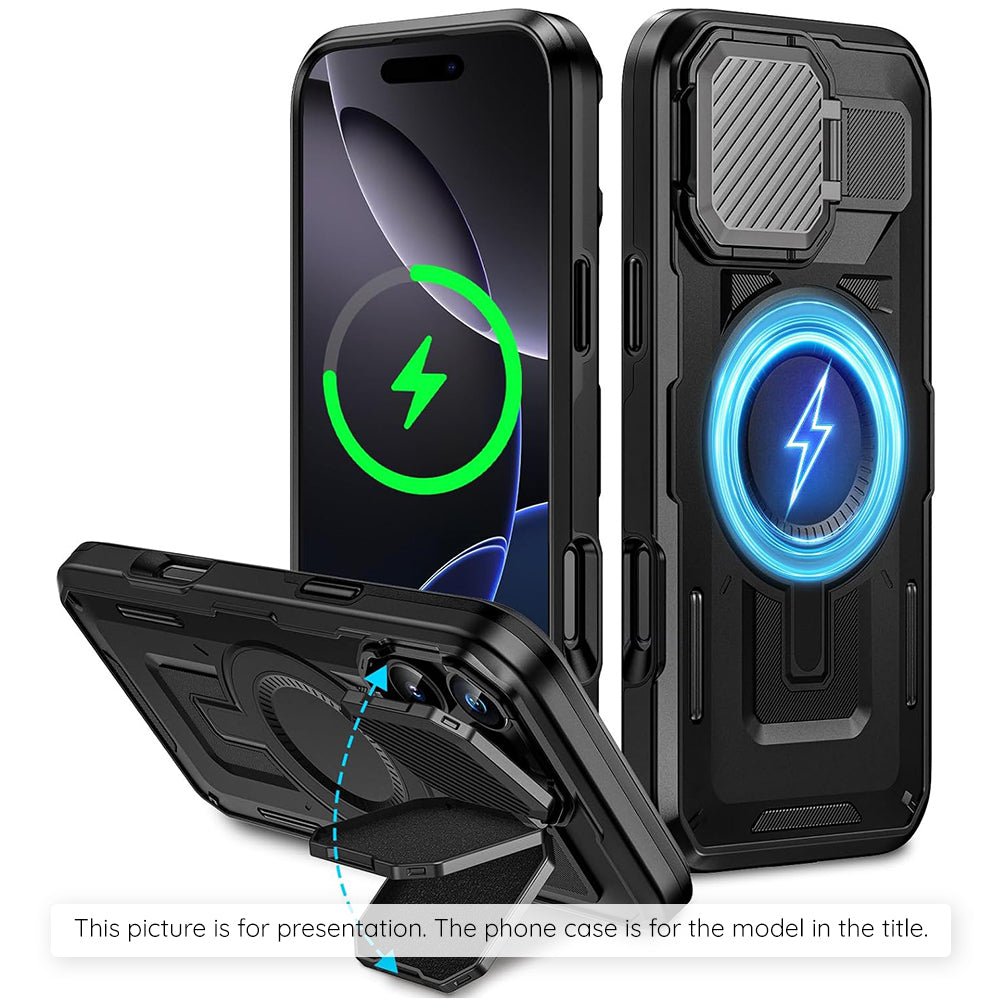 Etui MagSafe dla Apple iPhone 17 Air, Techsuit, CamVault, Czarne