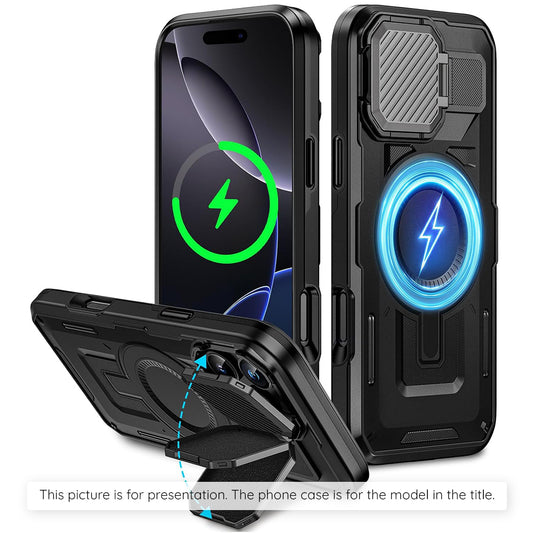 Etui MagSafe dla Apple iPhone 17 Air, Techsuit, CamVault, Czarne