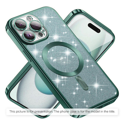 Etui MagSafe dla Apple iPhone 17 Air, Techsuit, Luxury Glitter, Jasnozielony