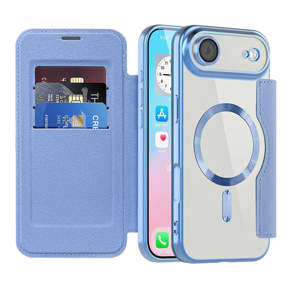 Etui MagSafe dla Apple iPhone 17 Air, Techsuit, SmartMag Book, Bleu