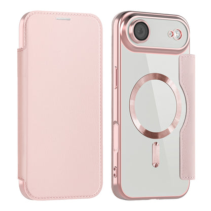 Etui MagSafe dla Apple iPhone 17 Air, Techsuit, SmartMag Book, Różowy