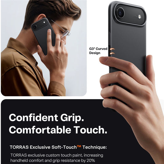 Etui MagSafe dla Apple iPhone 17 Air, Torras, SlimFit, Czarne