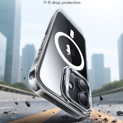Etui MagSafe dla Apple iPhone 17, ESR, Classic Hybrid Kickstand, Przezroczyste