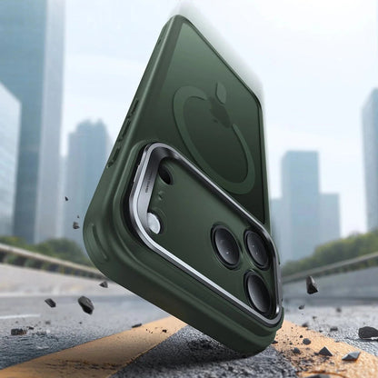 Etui MagSafe dla Apple iPhone 17, ESR, Classic Hybrid Kickstand, Satynowa Zieloność