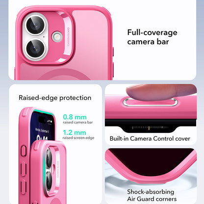 Etui MagSafe dla Apple iPhone 17, ESR, Classic Hybrid, Satynowy Róż