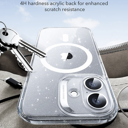 Etui MagSafe dla Apple iPhone 17, ESR, Classic Hybrid Shimmer, Przezroczyste