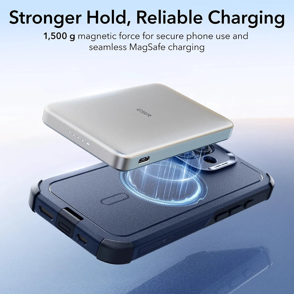 Etui MagSafe dla Apple iPhone 17, ESR, Cyber, Niebieskie