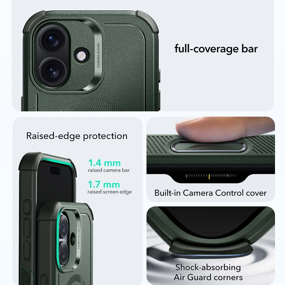 Etui MagSafe dla Apple iPhone 17, ESR, Cyber, Zielony