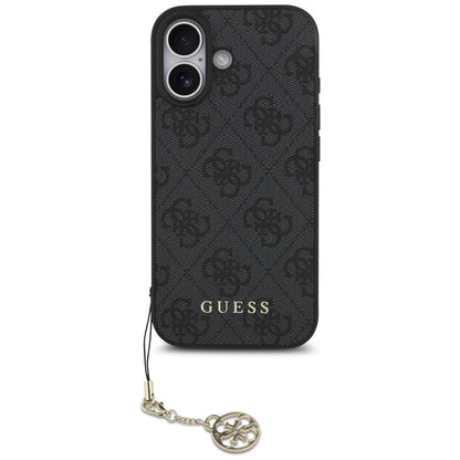 Etui MagSafe dla Apple iPhone 17, Guess, 4G Charm Cradle, Czarne
