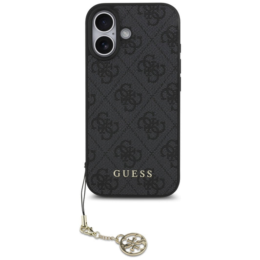 MagSafe Case for Apple iPhone 17, Guess, 4G Charm Cradle, Black