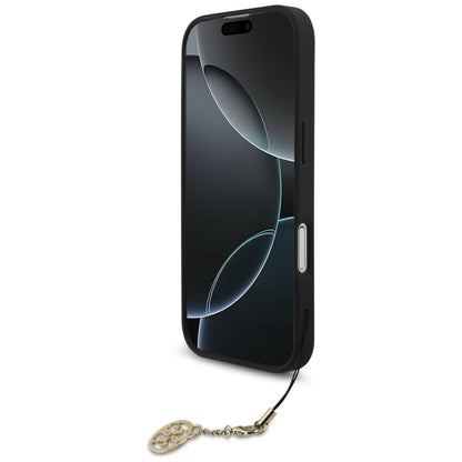 Etui MagSafe dla Apple iPhone 17, Guess, 4G Charm Cradle, Czarne