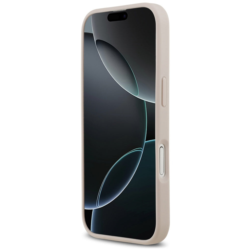 Etui MagSafe dla Apple iPhone 17, Guess, 4G Circle Classic Logo, Różowy