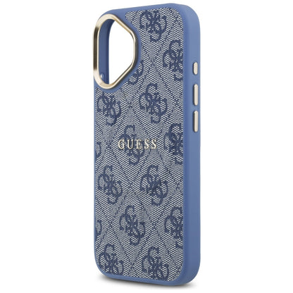 Etui MagSafe dla Apple iPhone 17, Guess, 4G Classic, Niebieskie