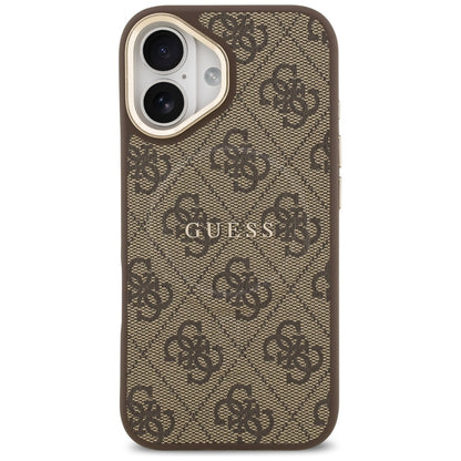 Etui MagSafe dla Apple iPhone 17, Guess, 4G Classic, Brązowy