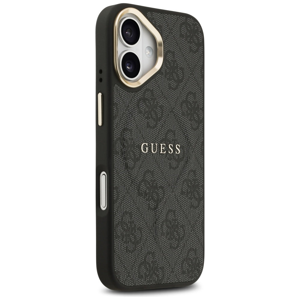 Etui MagSafe dla Apple iPhone 17, Guess, 4G Classic, Czarne