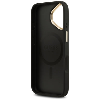 Etui MagSafe dla Apple iPhone 17, Guess, 4G Classic, Czarne