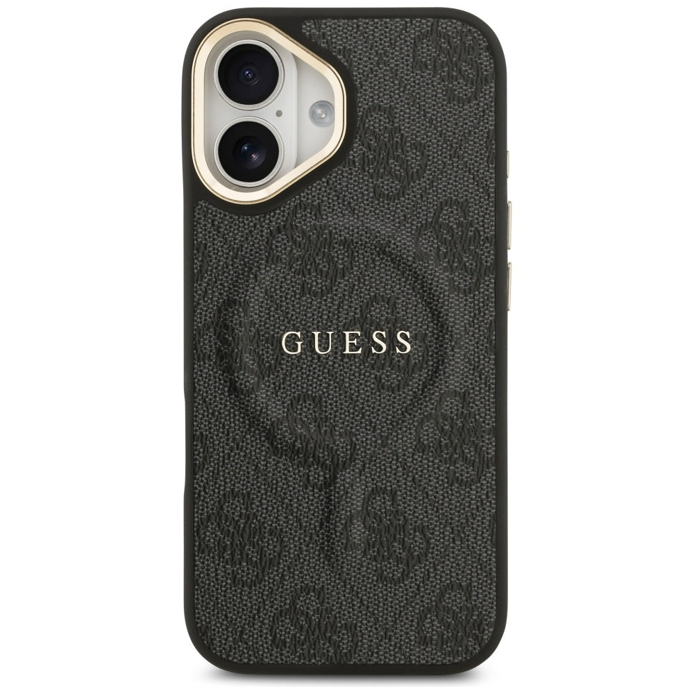 Etui MagSafe dla Apple iPhone 17, Guess, 4G Classic, Czarne