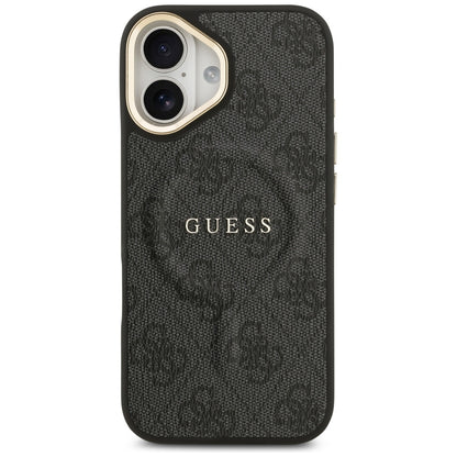 Etui MagSafe dla Apple iPhone 17, Guess, 4G Classic, Czarne