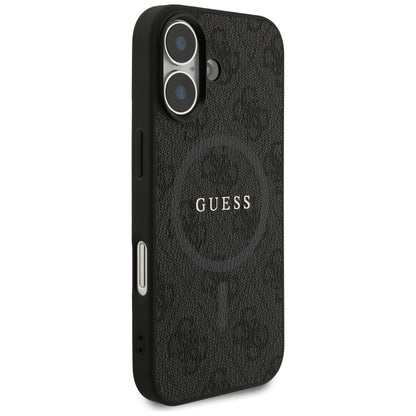Etui MagSafe dla Apple iPhone 17, Guess, 4G Ring Classic Logo, Czarne